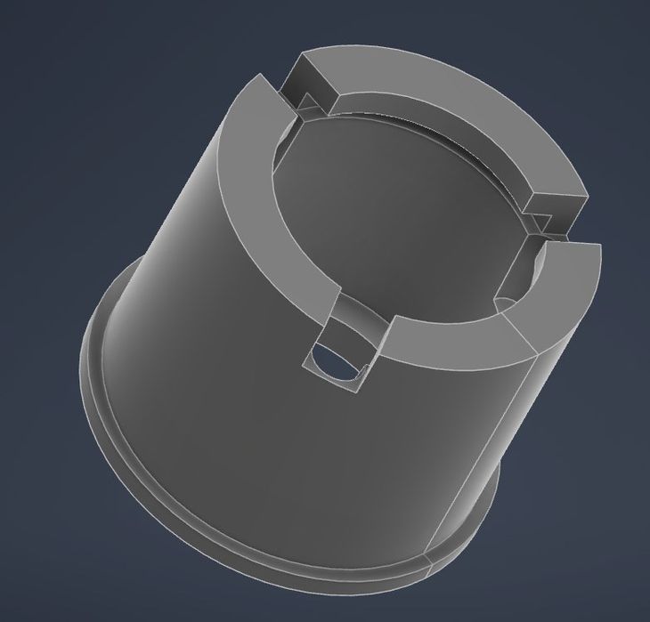 3д модель адаптера двигателя с редуктором от шруповерта