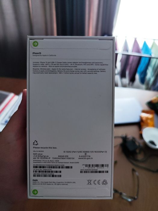 новый iphone 15 128gb