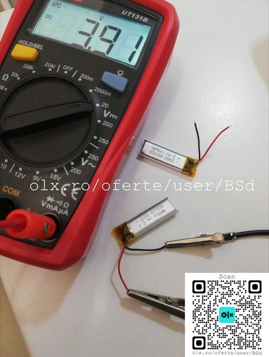 Baterie NOUA casca Plantronics Explorer 50 55 10 M70 (montaj optional)