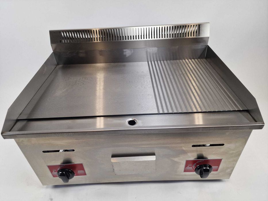 plita pe gaz gpl noua cu factura 62x50 cm ,neted+striat