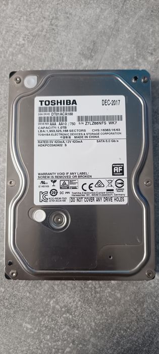 Продам жёсткий диск для видеонаблюдения