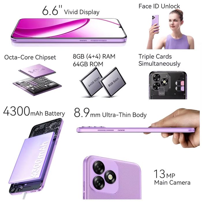 YENGI ! Oukitel C53  (4+4/64Gb) | Bonus Kalonka | Dostavka !