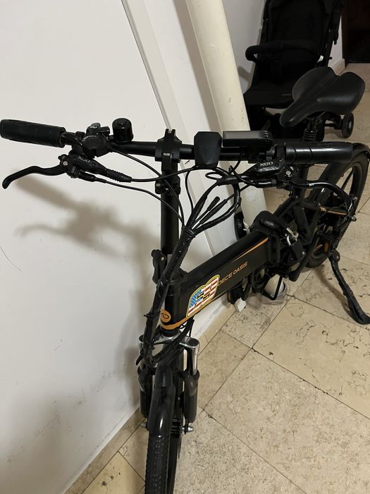 Bicicleta electrica pliabila frane hidraulice