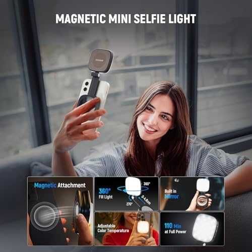 Нов Neewer Магнитен Пръстен Светлина 700lx iPhone Samsung TikTok влог