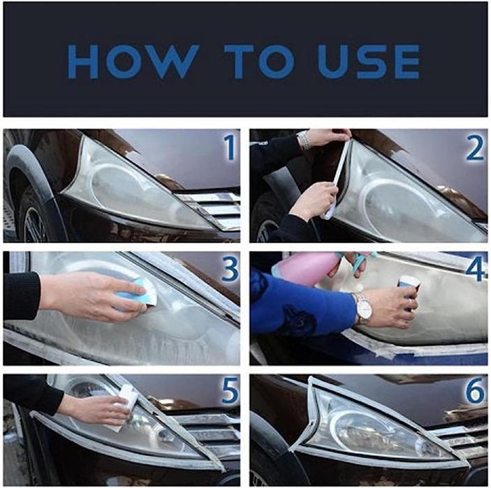 защитно керамично покритие 9h за фарове, 30 мл + апликатор ...