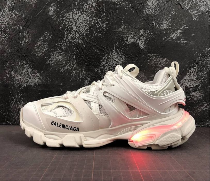 Balenciaga track led alb