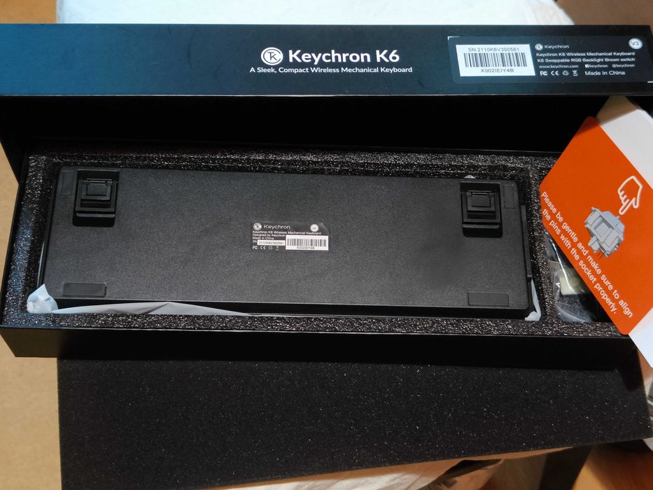 Keychron K6 с кафеви превключватели