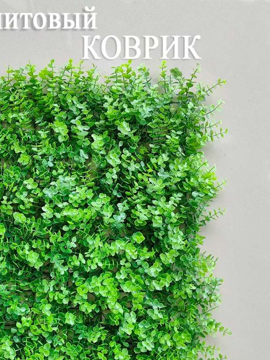 Самшитовый коврик Искусственная трава на стене - Фито стена 60х40см
