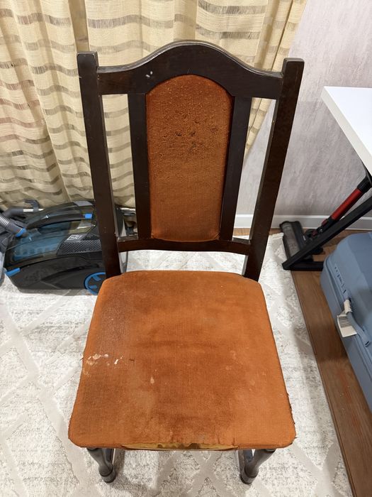 Дервянные стулья со спинкой, 6 шт
