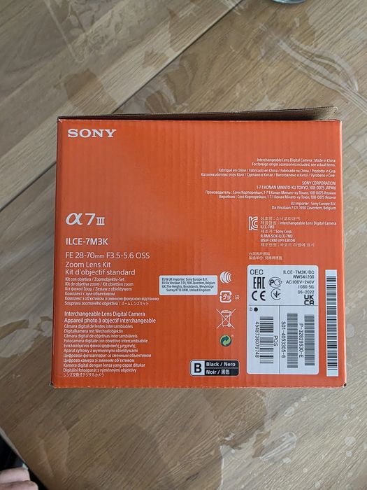 Aparat foto Mirrorless Sony A7 III + obiectiv  Fe 28-70mm