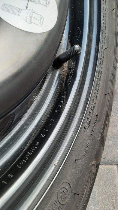 Roata Jeanta Rezerva 195/65/R15 5×114,3  Renault Megane 3 Scenic 3 Kadjar Fluence Nissan Qashqai Duster Michelin Energy