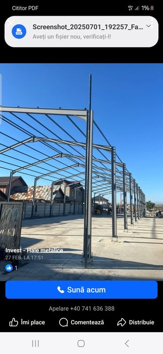 Vand hale metalice ieftine pret producator