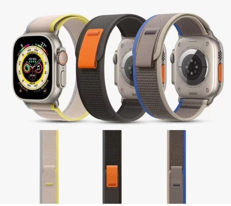 Текстилна Каишка за Apple Watch 9 / 8 / 7 / 6 SE Ultra 45 44 / 49 40 4