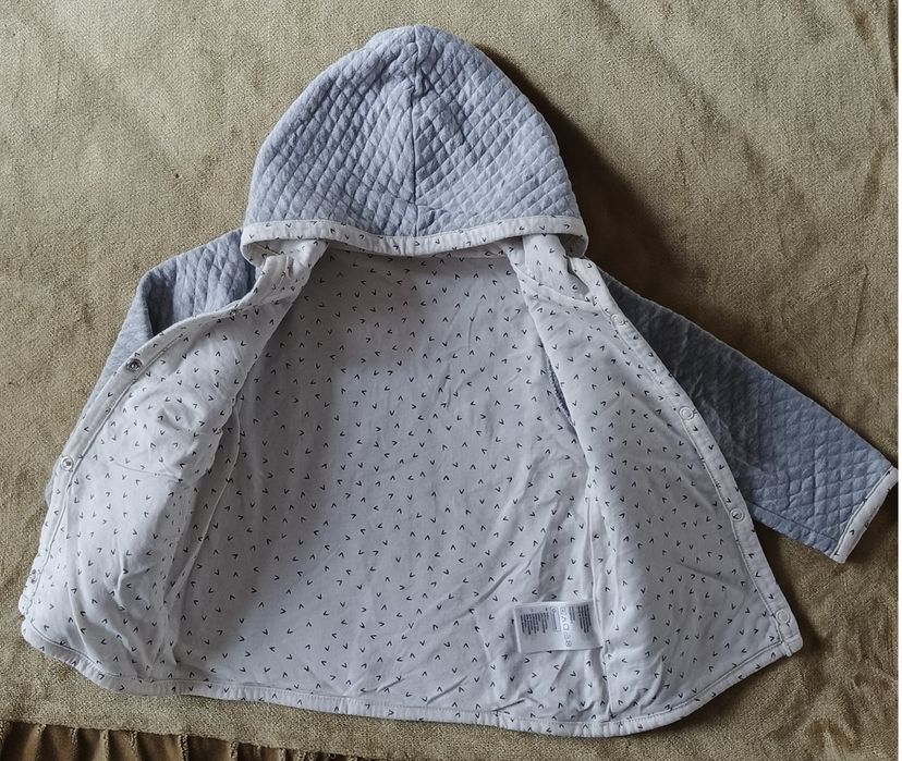 Скидки цен! фирменных вещей! Стёганая кофточка с капюшоном.Осень-весна