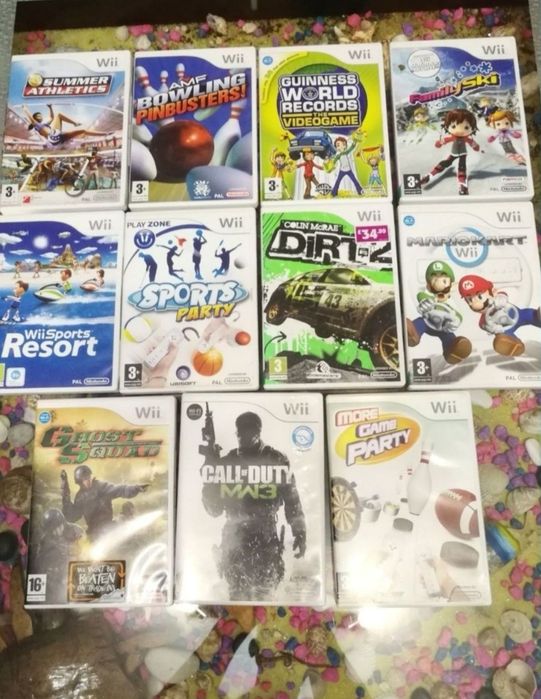 Nintendo Wii Нинтендо Уии с много  ТОП игри 4 контролера Mario