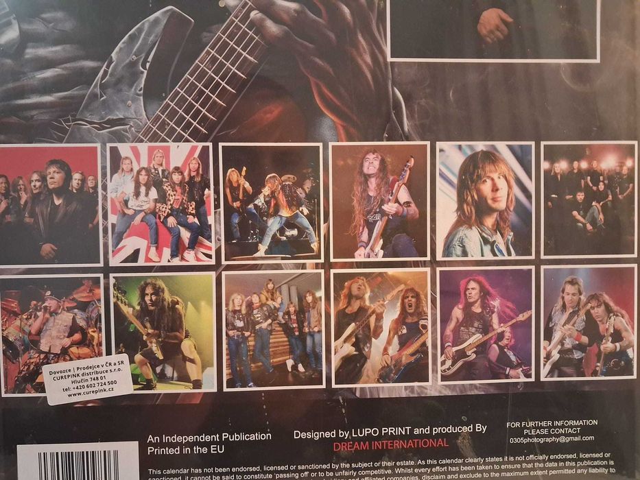 Calendar neoficial Iron Maiden "Unofficial Tribute Calendar 2025"