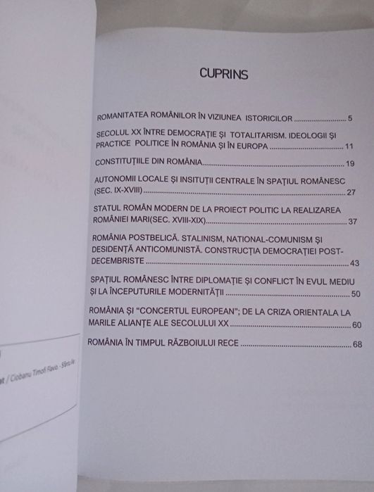 Materia structurată bacalaureat - Istorie