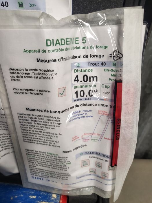 Diademe 5 aparat profesional pt masurat la  foraje inclinati etc f