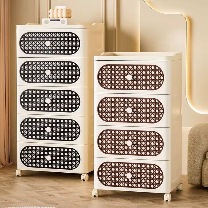 Комод пластиковый в стиле ротанга