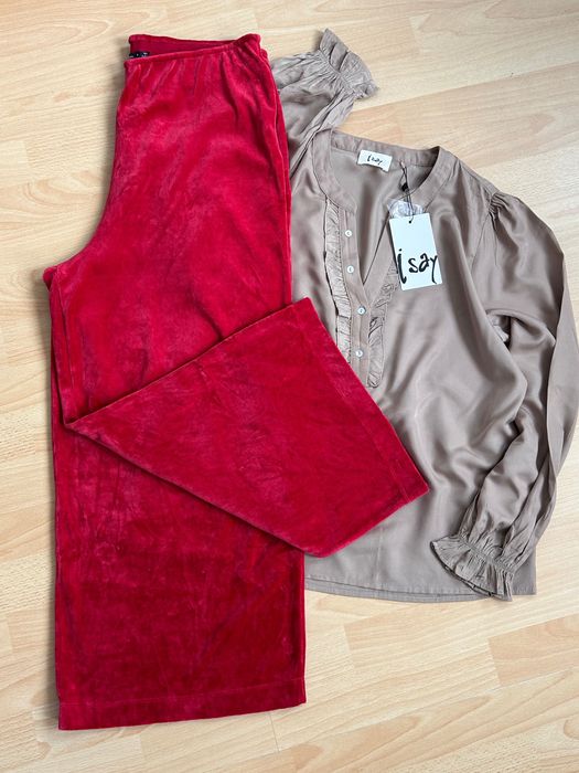 Страхотен червен панталон gudrunsjoden и нова туника I Say