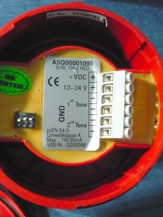 Sirena si detector optic adresabil de fum Siemens