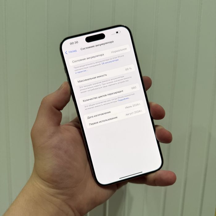 iPhone 15ProMax Natural 256gb 89% Karobka