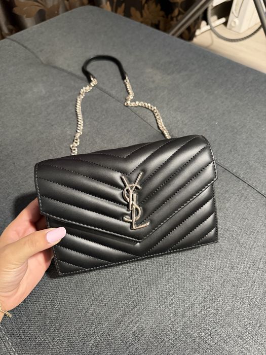 Geanta Ysl detalii argintii