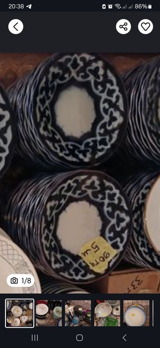 Paxta gulli tarelkalar