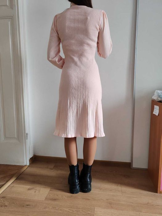 Чисто нова плетена розова рокля Shein, размер XS/34 (XS/S)