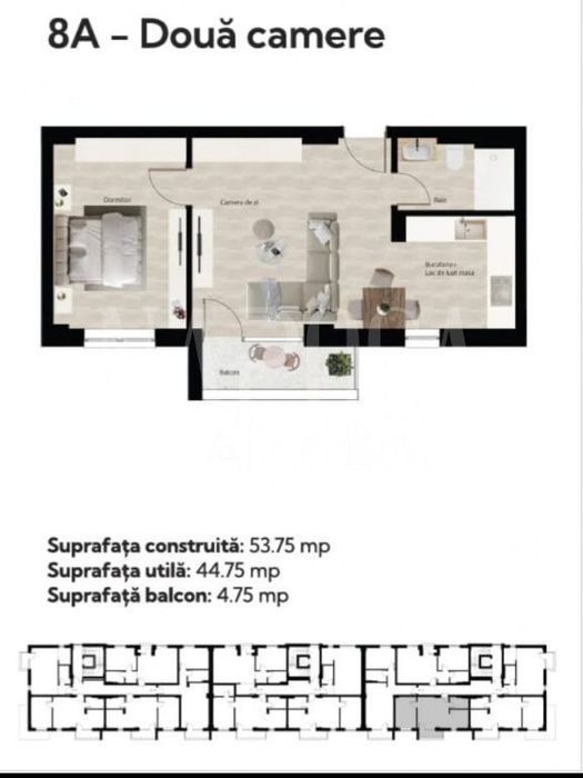 Apartament 2 camere de vanzare in Baile Felix, Cordau