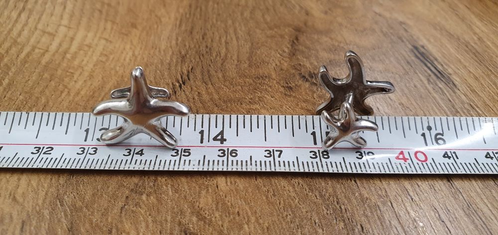 Butoni argint 925 stea de mare model Tiffany