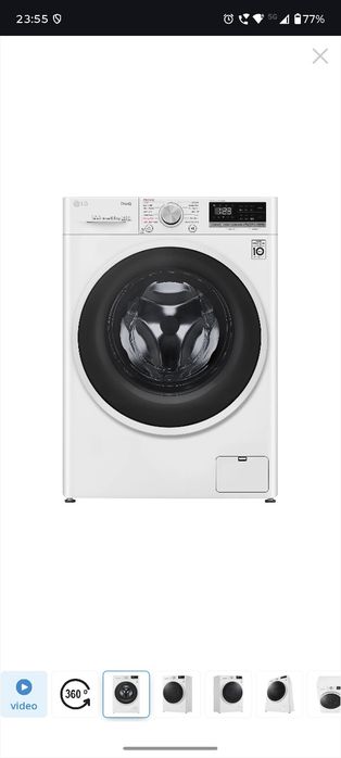 Masina de spalat rufe Slim LG F2WT4S6AIDD, 6.5 kg, 1200 RPM,