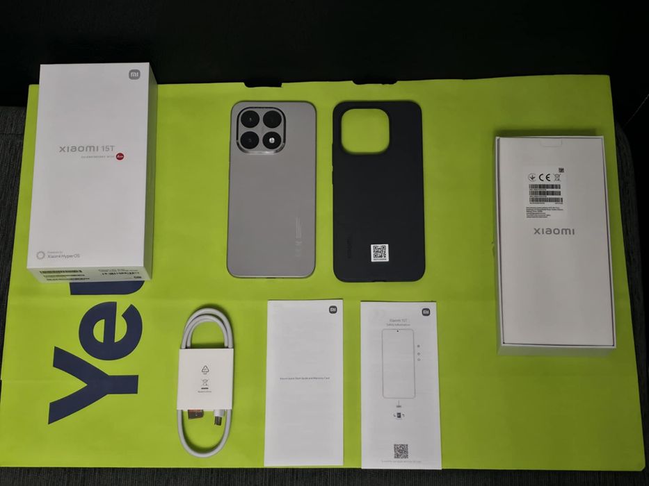 КАТО НОВ 256GB Xiaomi 15T Yettel Гаранция 2028г. Gray | Сив 15 T