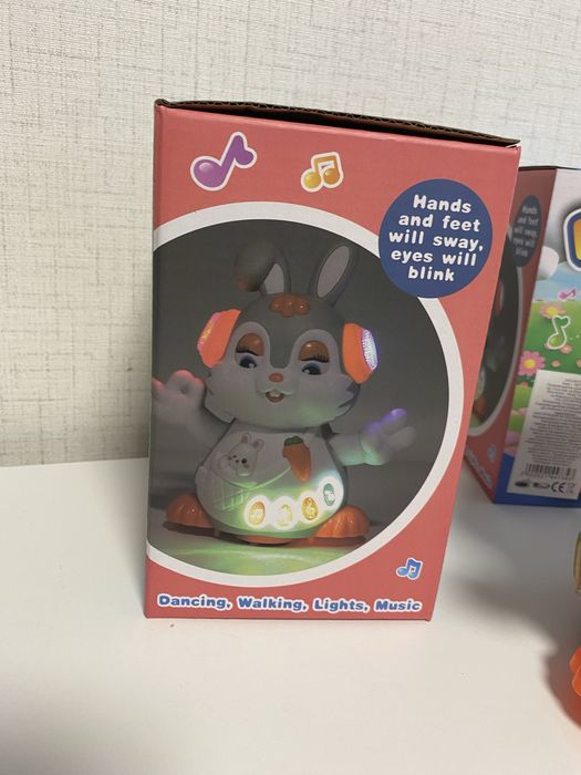 Танцуващо зайче с музика и светлина, заек