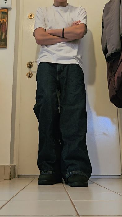 Blugi baggy flare reworked