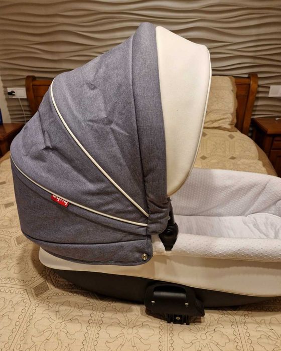 Бебешка комбинирана количка 3в1 Buba - Forester 595, сива