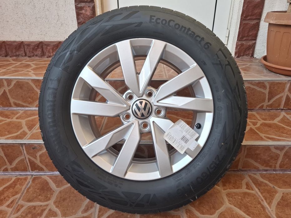 Rezervă / Jantă Aliaj VW Passat B8 R16, model Aragon, Continental 215/60 R16 noua originala