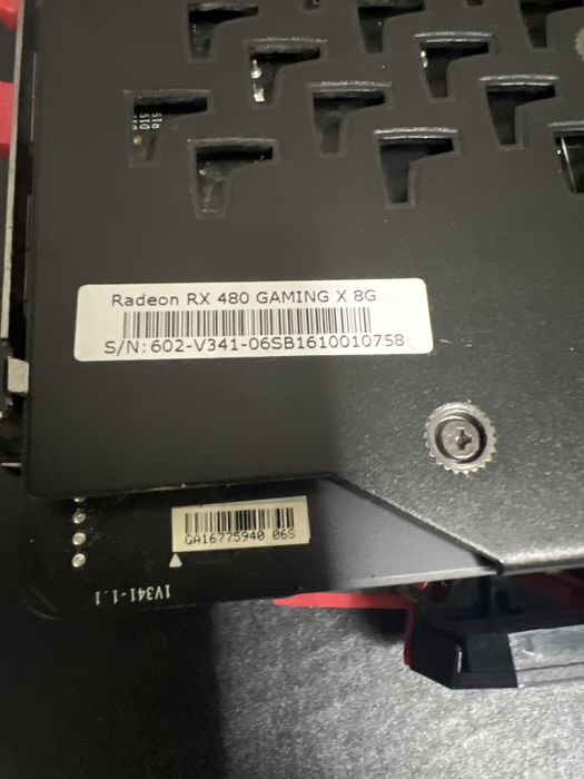 MSI rx480 gaming x 8gb