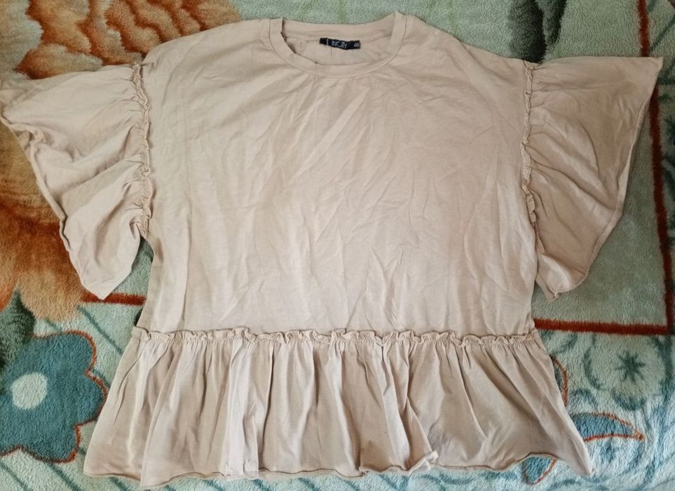 Майка летняя, бежевая, ХБ, новая