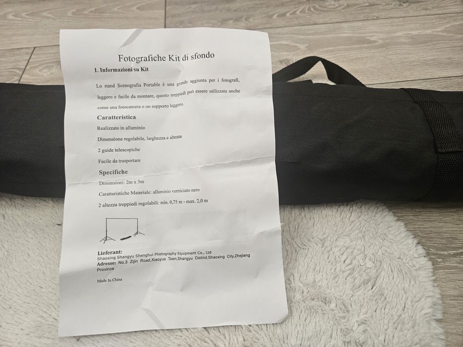 *ПРОМО*Фонова система 2х3м Фотография/ Софтбокс