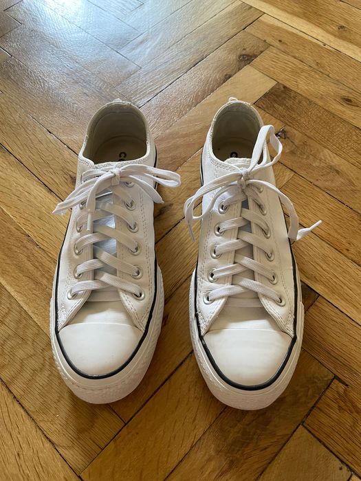 Converse кожени маратонки с платформа 38 номер