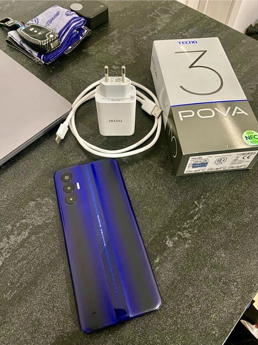 Tecno pova 3 7000mah batareyka, 6+6/128 xotira, o’yin/gamerski telefon