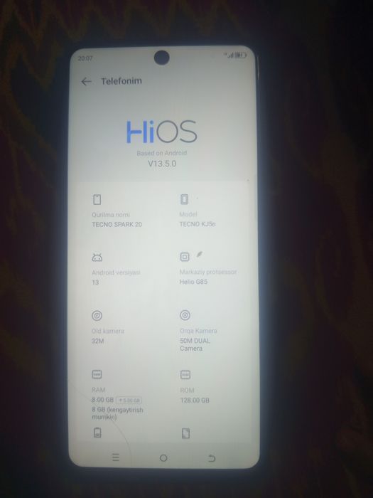 Android tecno 20