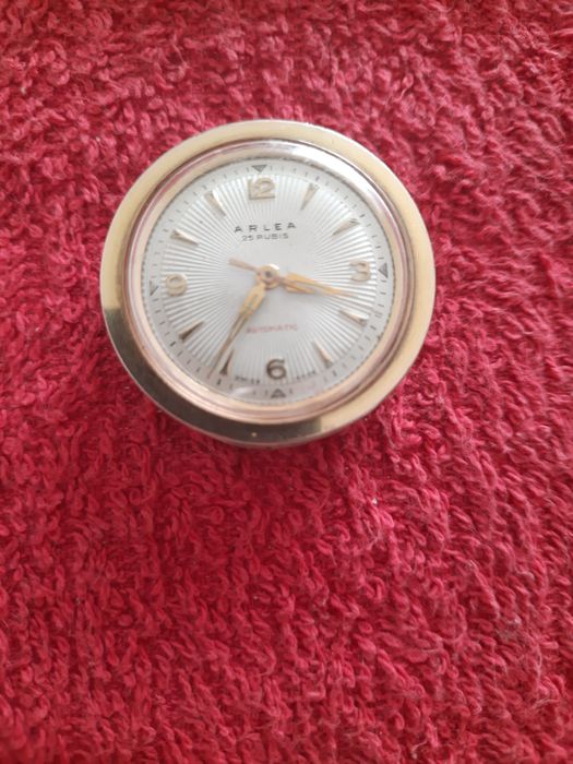 Ceas de mana Arlea placat cu aur de 18 k
