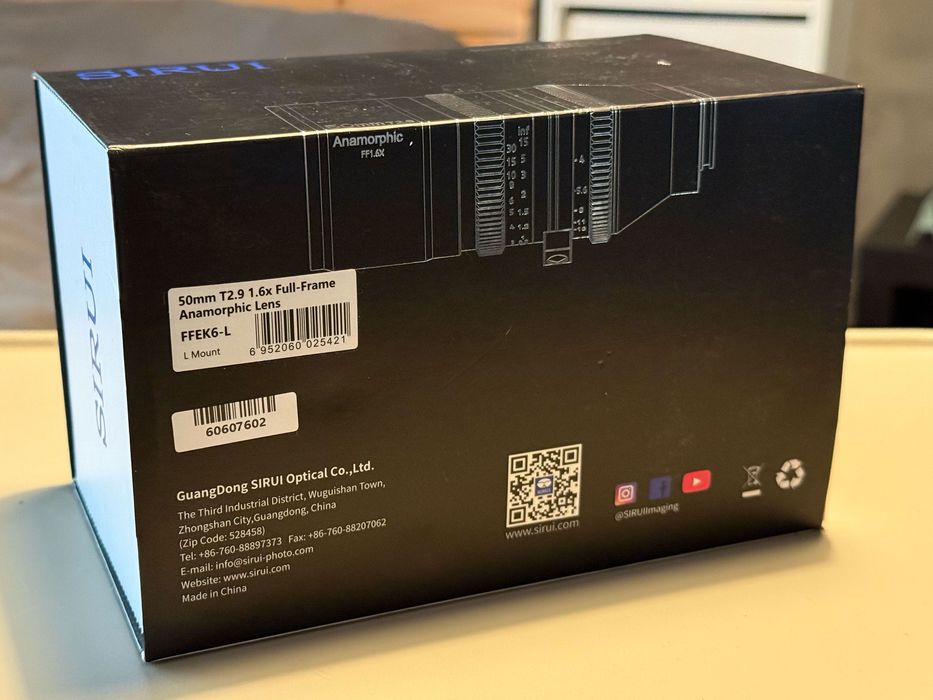 Sirui Venus Full-Frame Anamorphic - 50mm - L-Mount