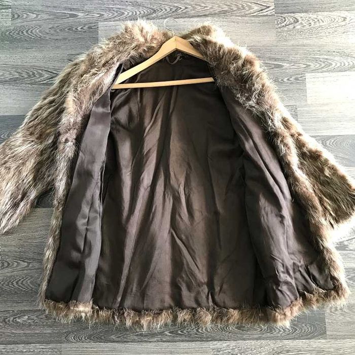 Дамско кожено палто - миеща мечка