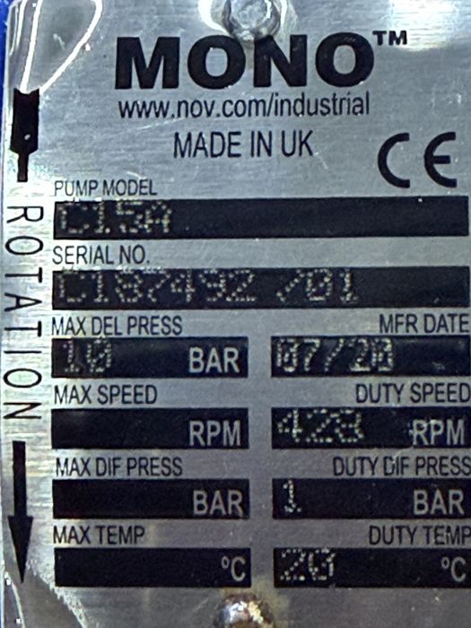 Нова шнекова помпа/винтова помпа за гъсти течности MONO