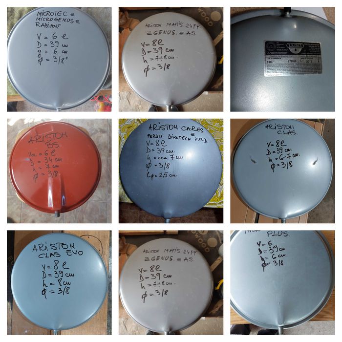 Vase de expansiune centrale temice.150 modele diferite.