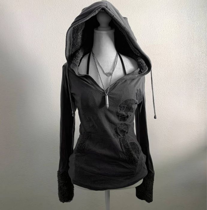 Кофта с капюшоном y2k