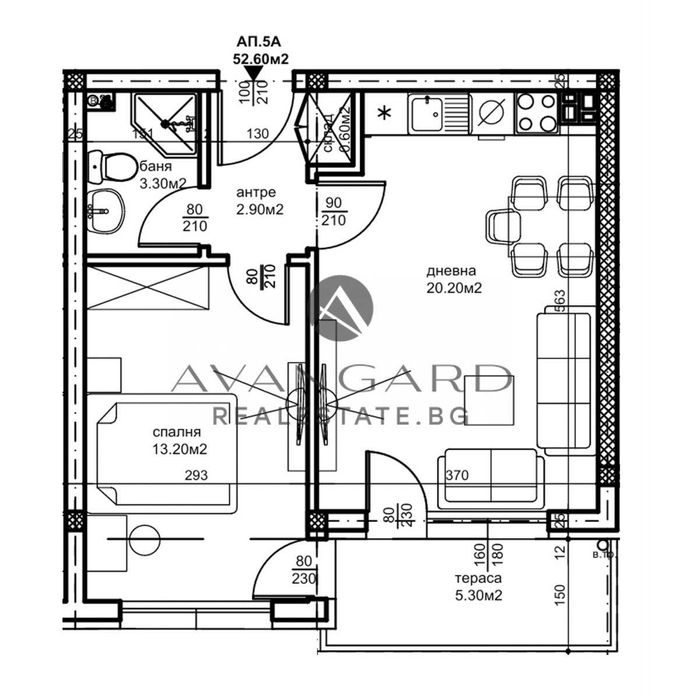 Продава се Двустаен апартамент в Пловдив, Беломорски - 60 кв.м за 1104 €/кв.м - Снимка #1